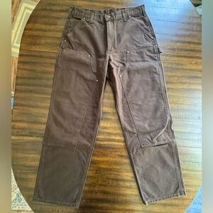 New With Tags Carhartt Loose Fit Washed Duck Double Knee Dungarees